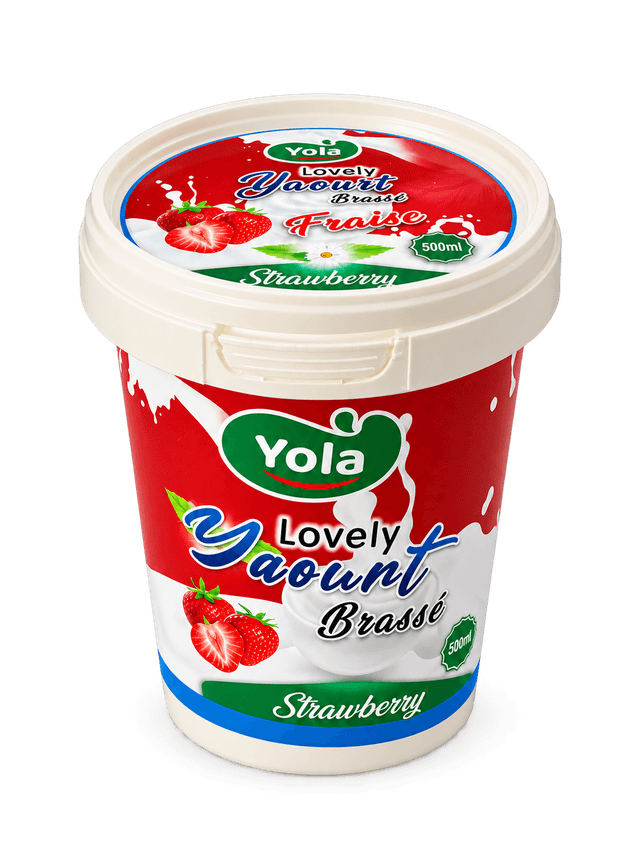 Yola strawberry stirred yogurt